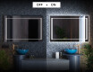 Badrumsspegel med LED-belysning Spegel L61 #3