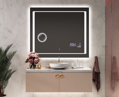 Badrumsspegel med LED-belysning Spegel L61 #9
