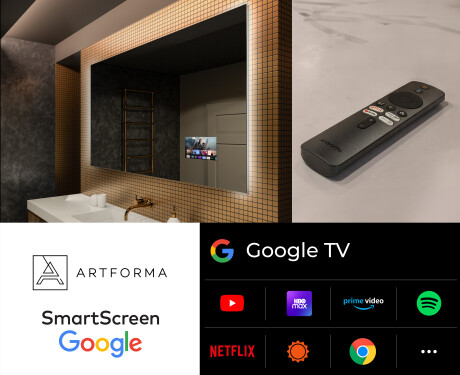 Badrumsspegel med LED-belysning Spegel L62 #5