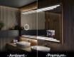 Badrumsspegel med LED-belysning Spegel L75 #1