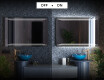 Badrumsspegel med LED-belysning Spegel L75 #3