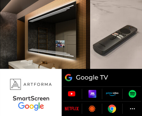 Badrumsspegel med LED-belysning Spegel L75 #5