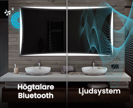 Badrumsspegel med LED-belysning Spegel L77 #5