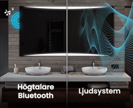 Badrumsspegel med LED-belysning Spegel L78 #5