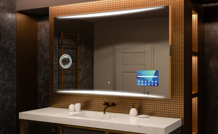 Badrumsspegel med LED-belysning Spegel L78