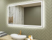 Badrumsspegel med LED-belysning Spegel 120x70cm med kallt LED-ljus 7000K, varmt ljus 3000K eller neutralt ljus 4500K