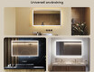 Badrumsspegel med LED-belysning Spegel 120x70cm med kallt LED-ljus 7000K, varmt ljus 3000K eller neutralt ljus 4500K #2