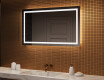 Badrumsspegel med LED-belysning Spegel 120x70cm med kallt LED-ljus 7000K, varmt ljus 3000K eller neutralt ljus 4500K