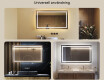 Badrumsspegel med LED-belysning Spegel 120x70cm med kallt LED-ljus 7000K, varmt ljus 3000K eller neutralt ljus 4500K #2