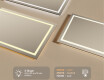 Badrumsspegel med LED-belysning Spegel 120x70cm med kallt LED-ljus 7000K, varmt ljus 3000K eller neutralt ljus 4500K #3