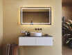 Badrumsspegel med LED-belysning Spegel 120x70cm med kallt LED-ljus 7000K, varmt ljus 3000K eller neutralt ljus 4500K #8