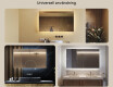 Badrumsspegel med LED-belysning Spegel 120x70cm med kallt LED-ljus 7000K, varmt ljus 3000K eller neutralt ljus 4500K #2