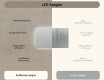 Badrumsspegel med LED-belysning Spegel 120x70cm med kallt LED-ljus 7000K, varmt ljus 3000K eller neutralt ljus 4500K #6