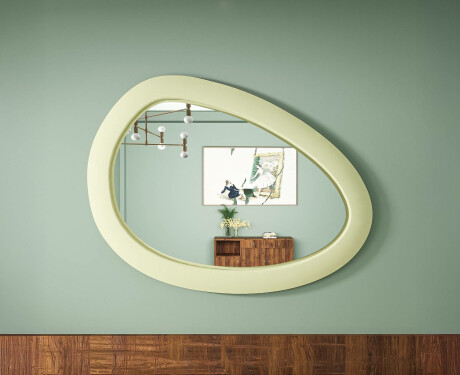 Asymmetrisk LED-spegel med MDF-ram L310 #4