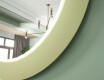 LED-spegel med MDF i en rund, lackad ram L306 #6