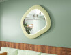 Designer LED-spegel med MDF i geometrisk form L309