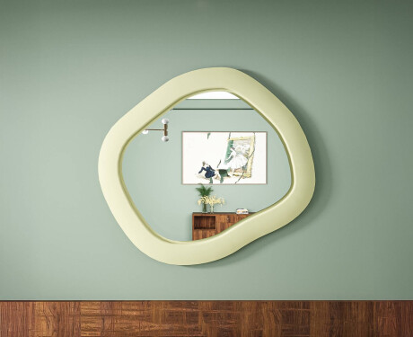 Designer LED-spegel med MDF i geometrisk form L309 #7