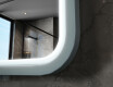 Rundad LED-spegel med lackad MDF-ram L305 #6