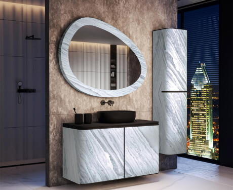 Asymmetrisk spegel med stenstruktur L298