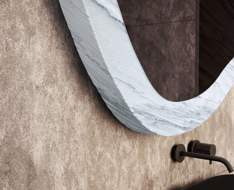 Asymmetrisk spegel med stenstruktur L298 #3