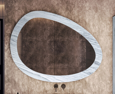 Asymmetrisk spegel med stenstruktur L298 #5