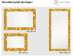 DEKORATIV SPEGEL MED LED-BELYSNING FÖR HALLEN - Gold Triangles #6