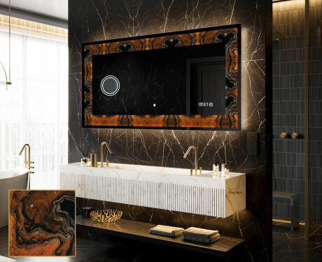 Dekorativ Spegel Med Belysning - Mosaic Dreams