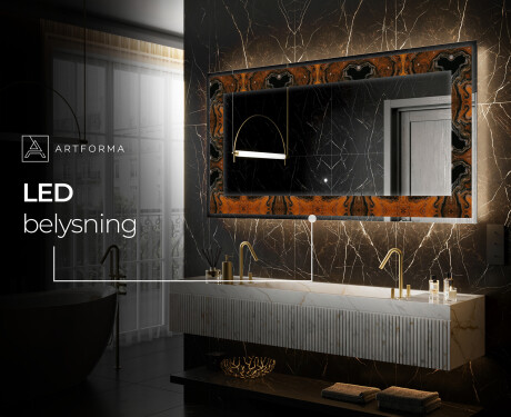 Dekorativ Spegel Med Belysning - Mosaic Dreams #9