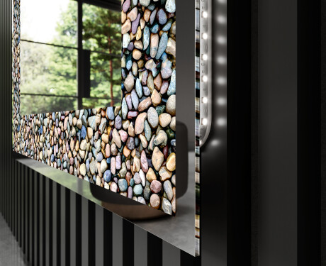 Dekorativ Spegel Med Belysning - Natural Stones #3