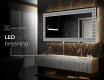 Dekorativ Spegel Med Belysning - Geometric Symphony #5