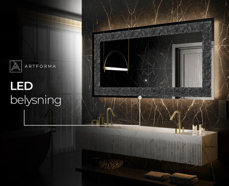 Dekorativ Spegel Med Belysning - Dark Elegance #6