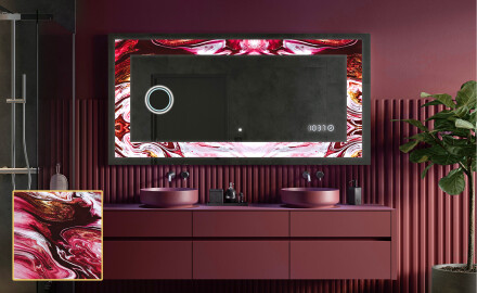 Dekorativ Spegel Med Belysning - Ruby Rhythms