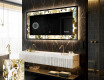 Dekorativ Spegel Med Belysning - Golden Streaks