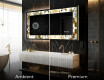 Dekorativ Spegel Med Belysning - Golden Streaks