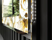 Dekorativ Spegel Med Belysning - Golden Streaks #3