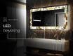 Dekorativ Spegel Med Belysning - Golden Streaks #6