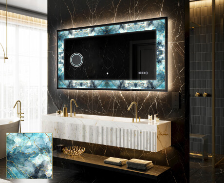 Dekorativ Spegel Med Belysning - Sapphire Reflections