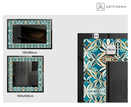 Dekorativ Spegel Med Belysning - Floral Elevations #2