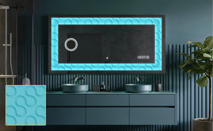 Dekorativ Spegel Med Belysning - Divergent Lines