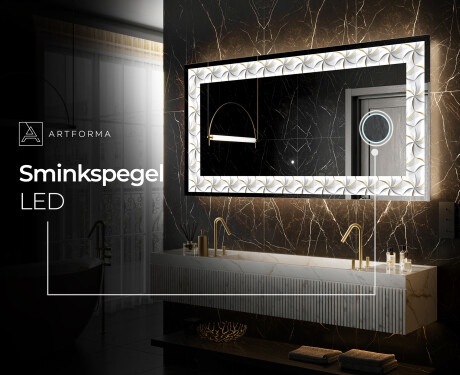 Dekorativ Spegel Med Belysning - Dynamic Whirls #6