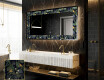 Dekorativ Spegel Med Belysning - Vintage Leaves