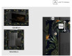 Dekorativ Spegel Med Belysning - Vintage Leaves #2