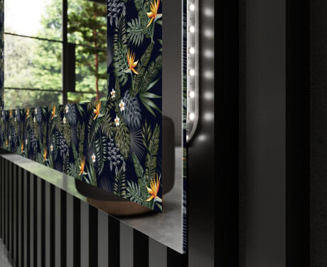 Dekorativ Spegel Med Belysning - Vintage Leaves #3