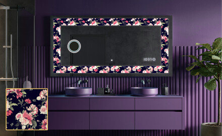 Dekorativ Spegel Med Belysning - Floral Layouts