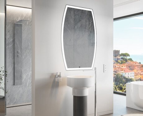LED Badrumsspegel med oregelbunden form M222