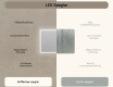 Badrumsspegel med LED-belysning Spegel 100x70cm med Dual color, Touch-brytare, Värmemattor, Bluetooth högtalare L141 #7
