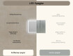 Badrumsspegel med LED-belysning Spegel 70x50cm med Dual color, Touch-brytare, Värmemattor - L49 #7