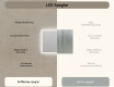 Rektangulärt badrumsspegel med LED-belysning 80x60 cm med Dual color, Touch-brytare #6