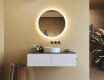 Rundt badrumsspegel med LED-belysning 80 cm med Dual color, Touch-brytare, Värmemattor #9