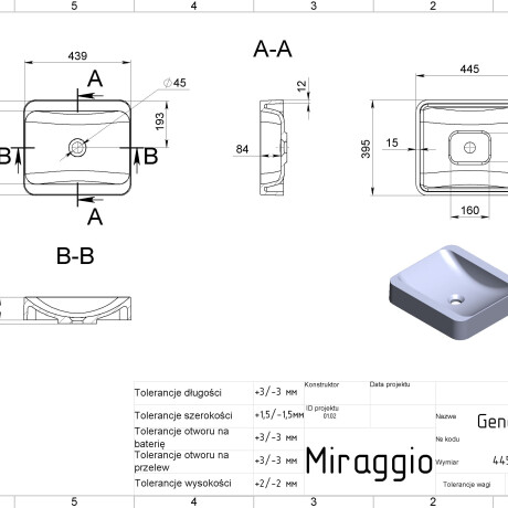Handfat GENEVA MIRASOFT #1